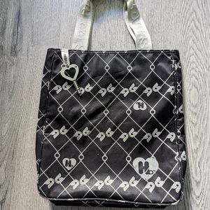 Vintage Harajuku Lovers Safety Pins Mini Tote Bag Y2K Kawaii Punk Goth